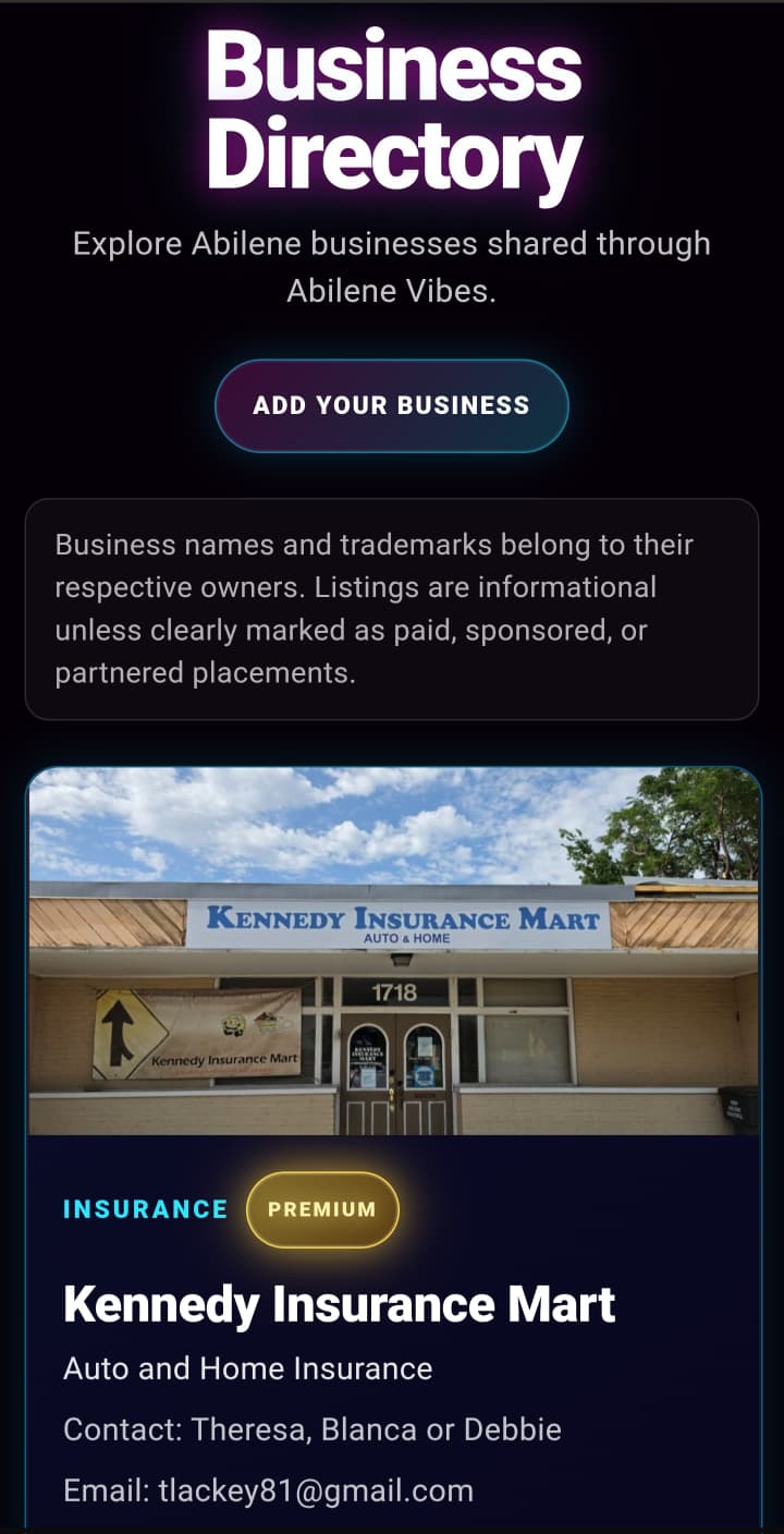 Directory screen preview