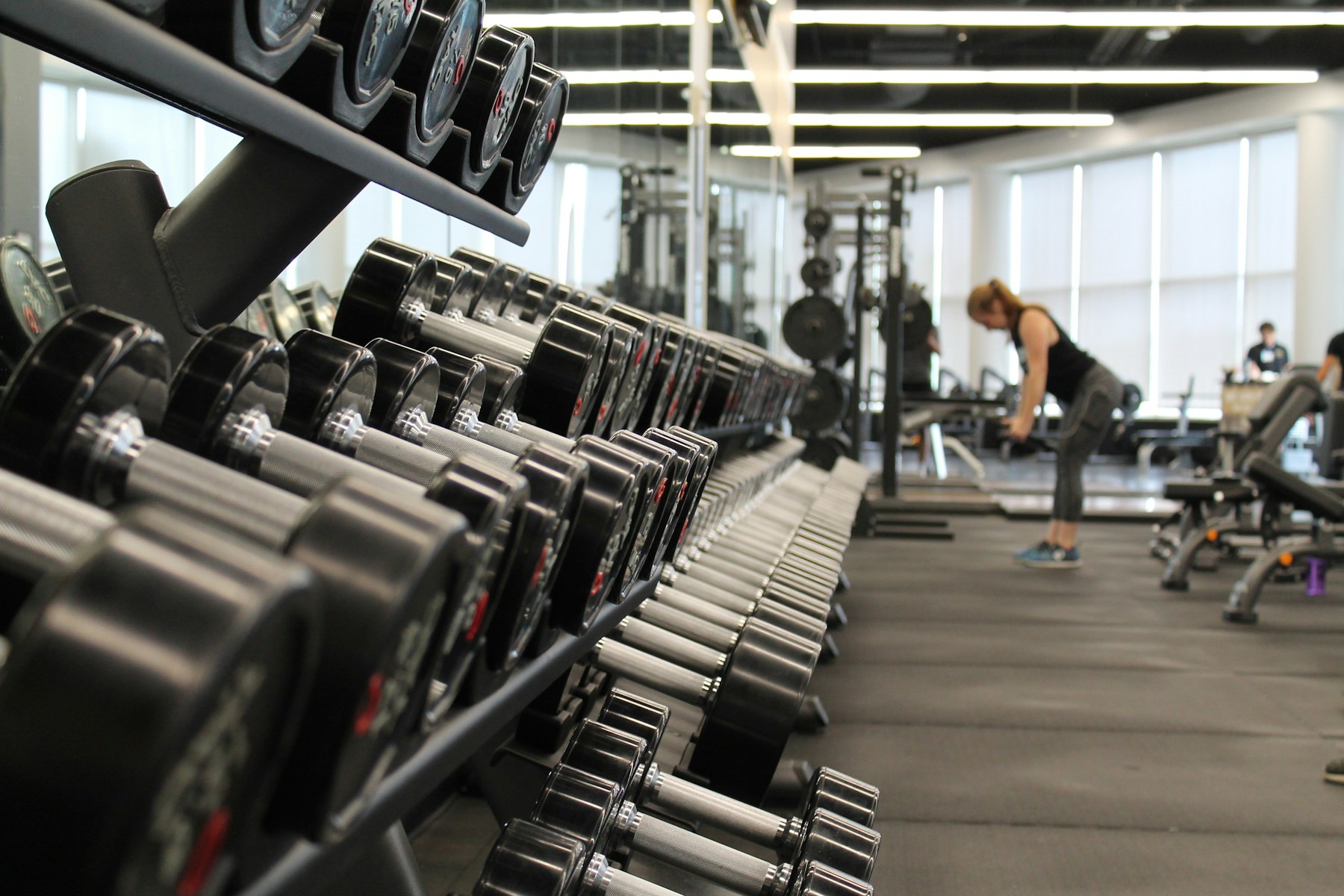 Modern fitness gym